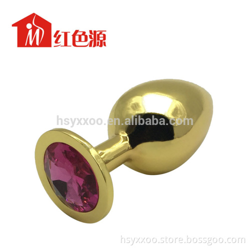 Metal Anal Butt Plug Booty Crystal Jewelry Sex Toys Adult Products